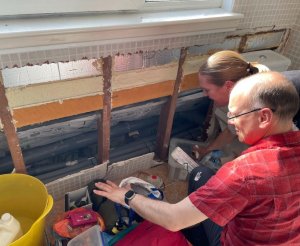 BEN adding insulation to his 1970's bungalow after receiving advice from Loco Home Retrofit