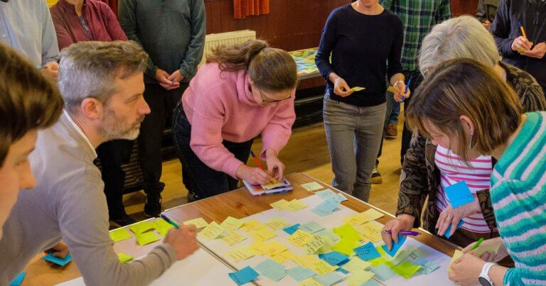 members working together at loco home retrofit cic glasgow and taking community action to low carbon future annual general meeting