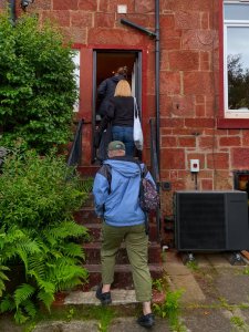 visiting a heat pump in Glasgow southside
