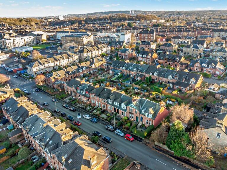 glasgow shawlands homes victorian terraces terraced sandstone 1900s heat pump